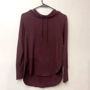 Athletic cowl neck hoodie